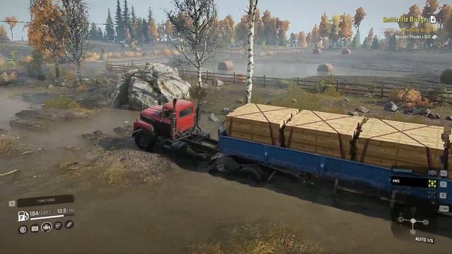 Snowrunner Deliver to Wooden Planks | Map Smithville Dam | Fleetstar-F2070A Truck смотреть онлайн