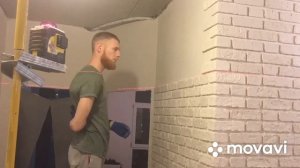 Покраска гипсовых кирпичиков