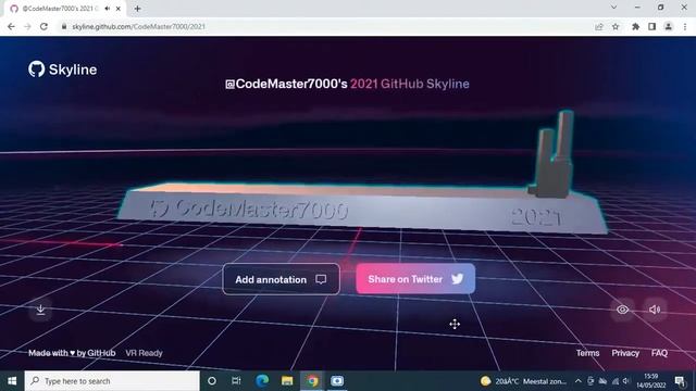 Github Skyline 3D Contribution Graphs! [2022] смотреть онлайн