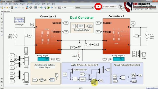Dual Converter | Four Quadrant Operation | MATLAB Simulink смотреть онлайн