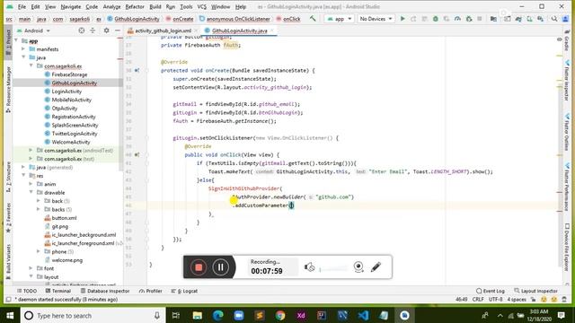 Firebase Authentication Using Github Account in android studio смотреть онлайн