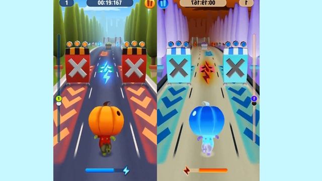 Talking Tom Gold Run ZOMBIE BEN Racing VS MIRRORED NEON ZOMBIE BEN смотреть онлайн