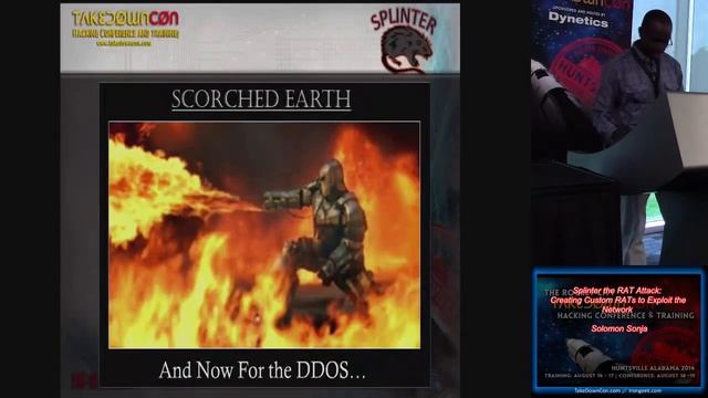 16 Splinter the RAT Attack Creating Custom RATs to Exploit the Network Solomon Sonja смотреть онлайн