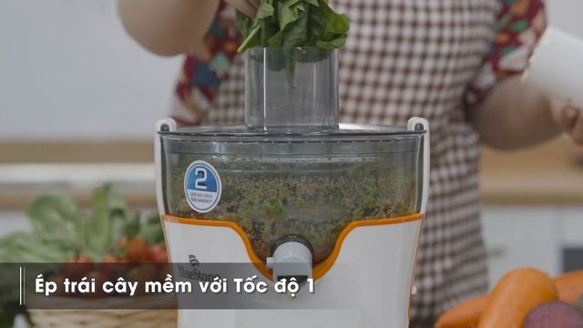 Máy ép trái cây Bluestone: ép trái cây không cần cắt nhỏ, 2 tốc độ ép (JEB-6519) • Điện máy XANH смотреть онлайн