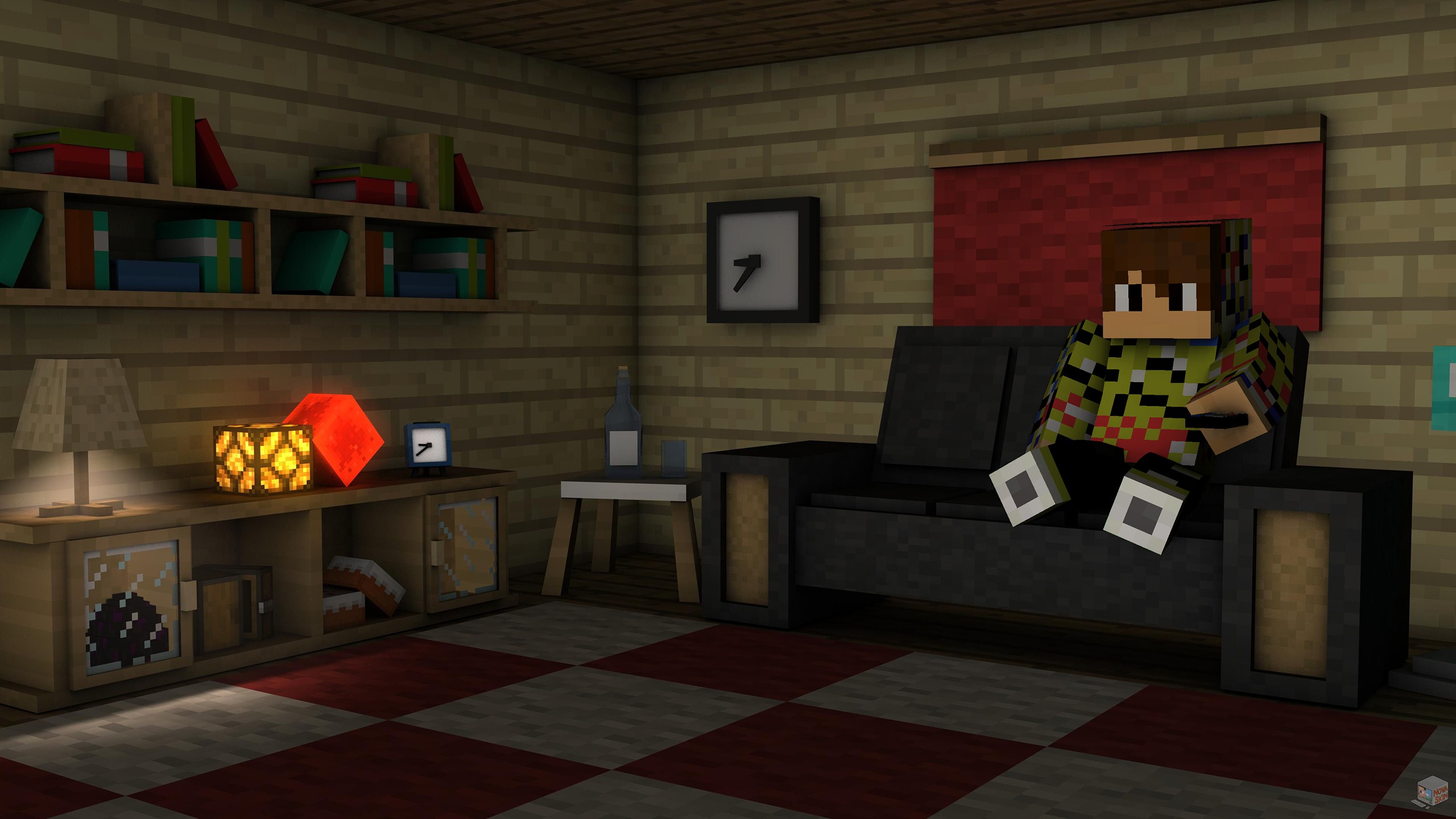 Я построил свою комнату в Майнкрафте. смотреть онлайн