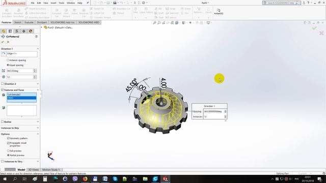 ✔ Leveling knob for Creality CR-10 | Solidworks Tutorial | 3D Printer смотреть онлайн