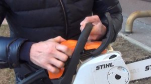 Как завести Бензопилу Stihl MS 211 C-BE ?