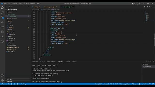 Next JS Loan Calculator Source Code | EMI Calculator in React and Next JS смотреть онлайн