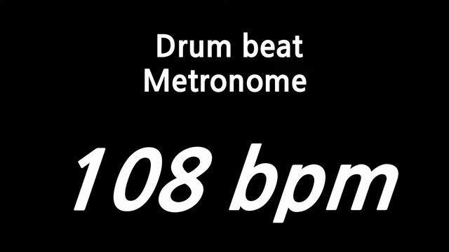 108 bpm metronome drum смотреть онлайн
