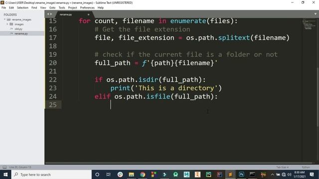 Rename Multiple Files Using Python смотреть онлайн