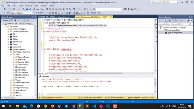 MSSQL Fix Error Solution There is already an object named 'X' in the Database (Table Creation) смотреть онлайн