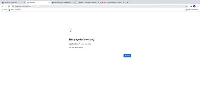 Fix CS50 offline ide (ide50) ERR_EMPTY_RESPONSE - Tamil смотреть онлайн