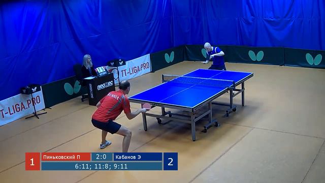 Настольный теннис. Лига Про. Турнир 30 сентября 2018г. Муж. Рейтинг 800-900 смотреть онлайн