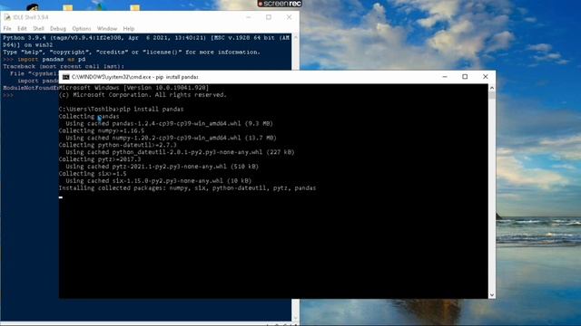 Tutorial #2 Installing Python Pandas in Python IDLE || VikPython смотреть онлайн