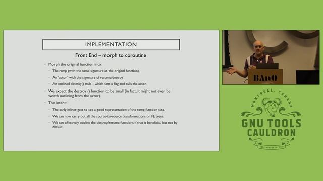 C++20 coroutines in GCC - GNU Tools Cauldron 2019 смотреть онлайн