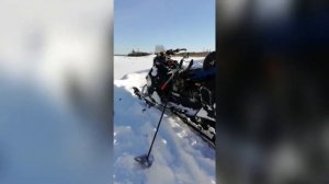 лебедка-домкрат для снегохода