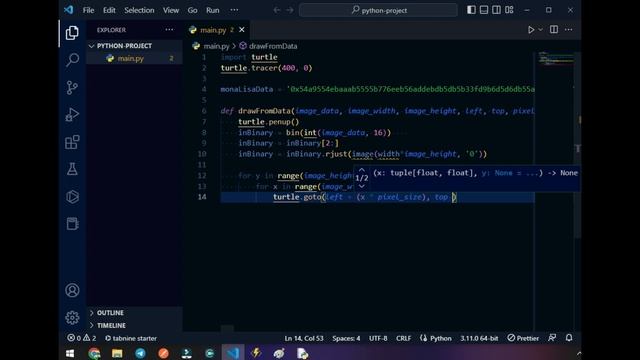 How to Draw Mona Lisa Image just using Python in only 300 sec смотреть онлайн