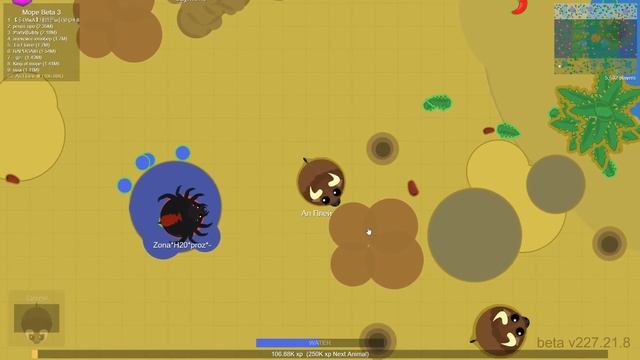 Существо которое никого не боится в Мопио. Пустынные животные в Mope Io