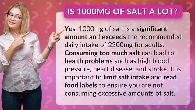 Is 1000mg of salt a lot? смотреть онлайн