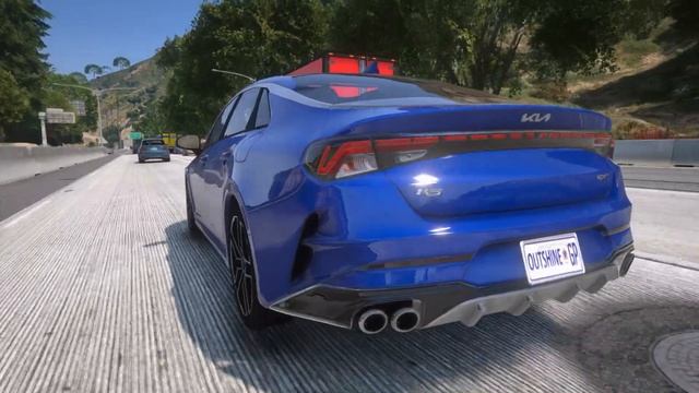 GTA 5 Mzansi edition With Realistic graphics - KIA K5 Showcase смотреть онлайн