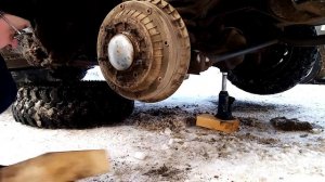 Снятие тормозного барабана на шеви ниве