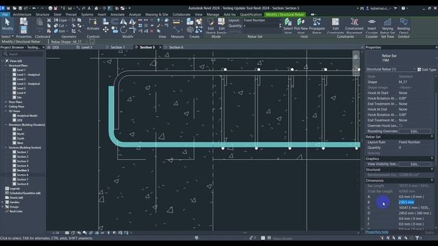 New Update Revit 2024 : Rebar Bending Detail смотреть онлайн