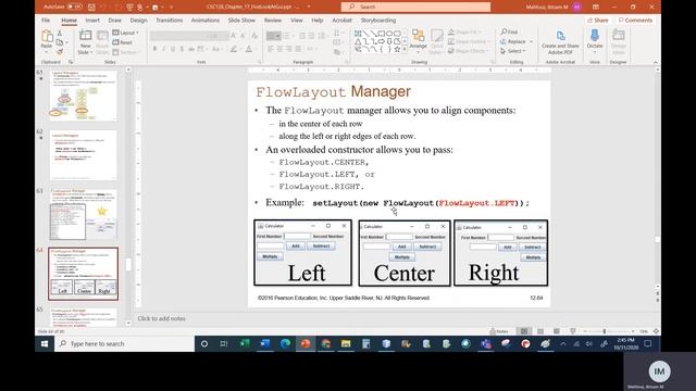 Java II Chapter 17 Class 4 Part 1 FlowLayout and BorderLayout смотреть онлайн