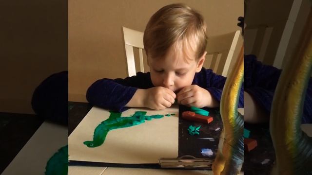 РисуемсМаксом. Динозавр смотреть онлайн