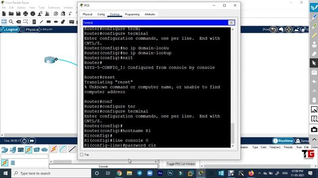 Console Password On Cisco Router In CCNA (200-301) In Hindi By Deepak Sood || Video-8 || Tech GURU смотреть онлайн