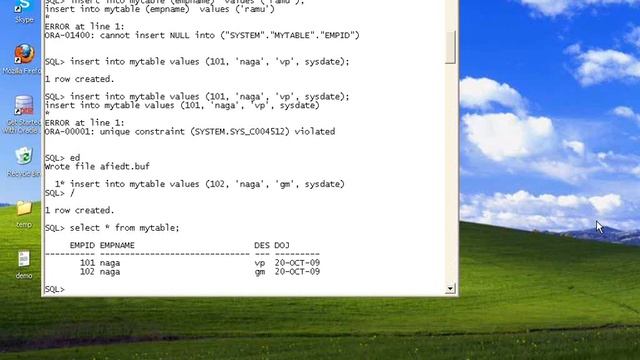 Oracle Part 6 Primary Key смотреть онлайн