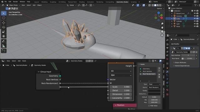 Blender Tutorial - Creating Crystals With Geometry Nodes смотреть онлайн