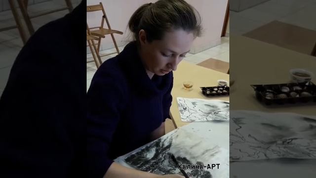 Как нарисовать пейзаж в китайском стиле гохуа смотреть онлайн