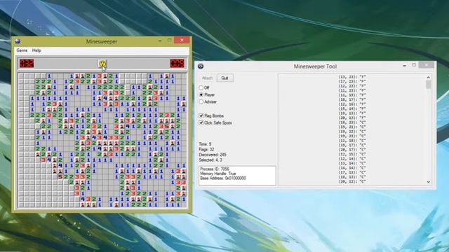 Minesweeper bot using AutoIt & Python смотреть онлайн