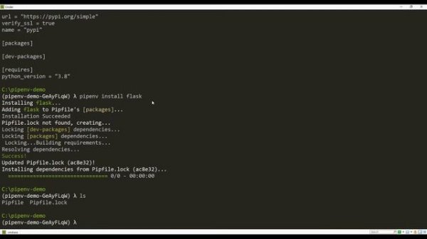 Python Pipenv quick start guide for managing packages and virtualenv