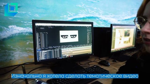 Студентка профильного направления "дизайн" Ксения демонстрирует анимацию в готическом стиле смотреть онлайн