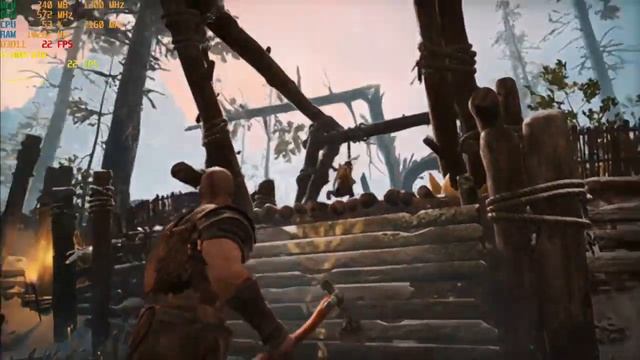 God of War PC - 768P + FSR - AMD Ryzen 5 2500U | Vega 8 - смотреть онлайн
