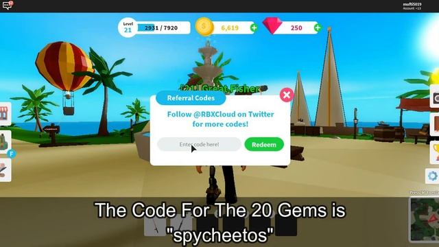 FIFTEEN CODES FOR THE GEMS & COINS in FISHING SIMULATOR | Roblox смотреть онлайн