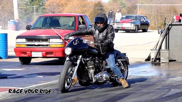 TURBO HARLEY '95 SPORTSTER! CUSTOM BUILT! PRECISION CYCLE! BYRON DRAGWAY! смотреть онлайн