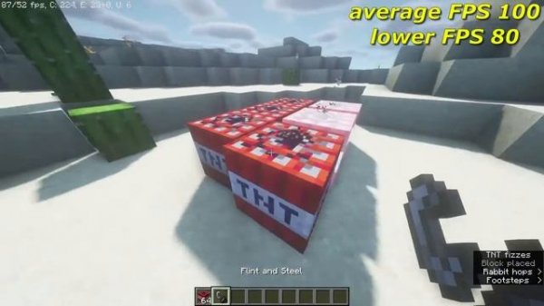 Minecraft FPS test in GTX 1060/intel i5/with shaders without shaders