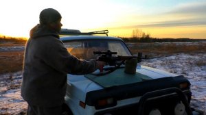 Пристрелка карабина Тигр-01 530мм. с прицелом ПСО-1М2