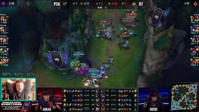 PSG vs. R7 | ИГРА 2 - ОБЗОР РАЗБОР HIGHLIGHTS WORLDS 2023 | Lolesports League of Legends смотреть онлайн