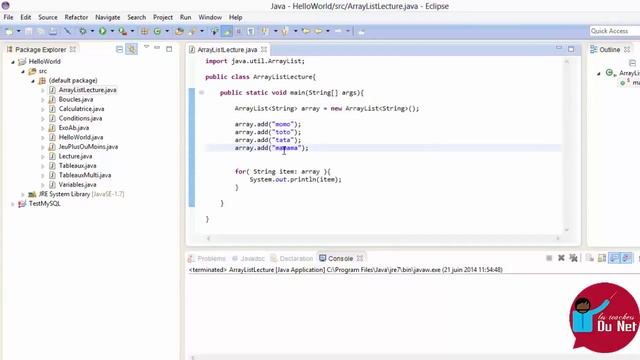 PROGRAMMER EN JAVA Débutant 60 Les méthodes contains et indexOf смотреть онлайн