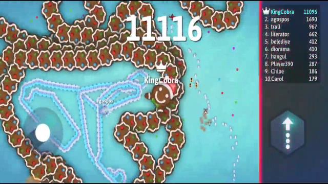 Snake.io New Epic Skin Crumbles Unlocked | King Cobra Snake Circled Around Snakes Snakeio Gameplay