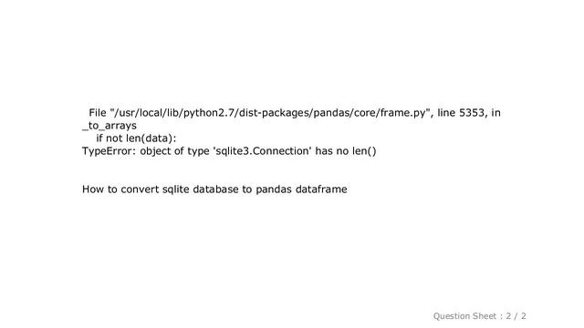Pandas : How to open and convert sqlite database to pandas dataframe смотреть онлайн