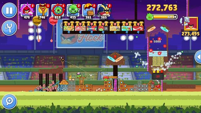 Angry Birds Friends Level 5 Tournament 1253 three stars NO POWER-UP walkthrough 2023-06-19 смотреть онлайн