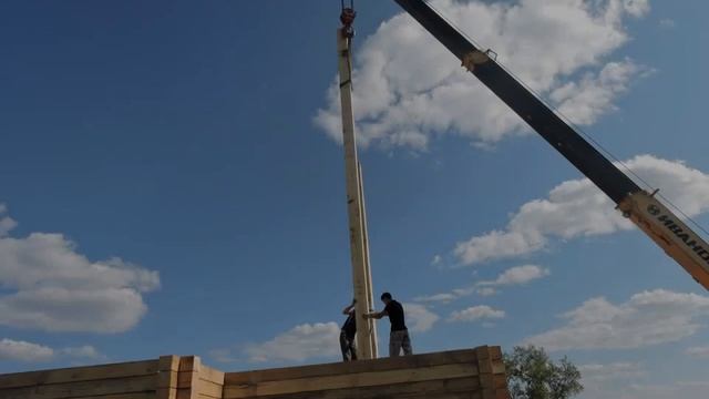 Строительство храма из бруса. timber of the building of the temple смотреть онлайн