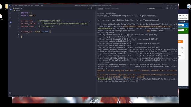 Amazon S3 - Uploading and Downloading files using Python (Step-By-Step tutorial) смотреть онлайн