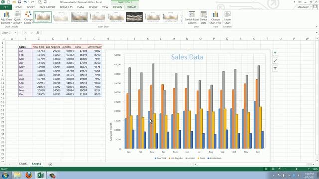 How to Add and Change Gridlines in your Excel 2013 Chart смотреть онлайн