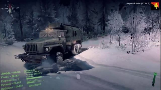 Пьяное вождение грузовика в SpinTires смотреть онлайн