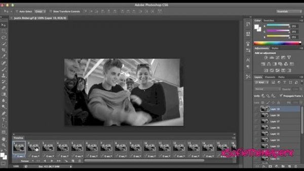 Photoshop Tutorial - How To Add Text To A Gif